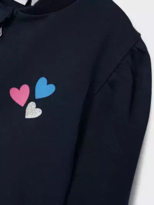 Kids Sweatshirt Cardigan Dark Blue