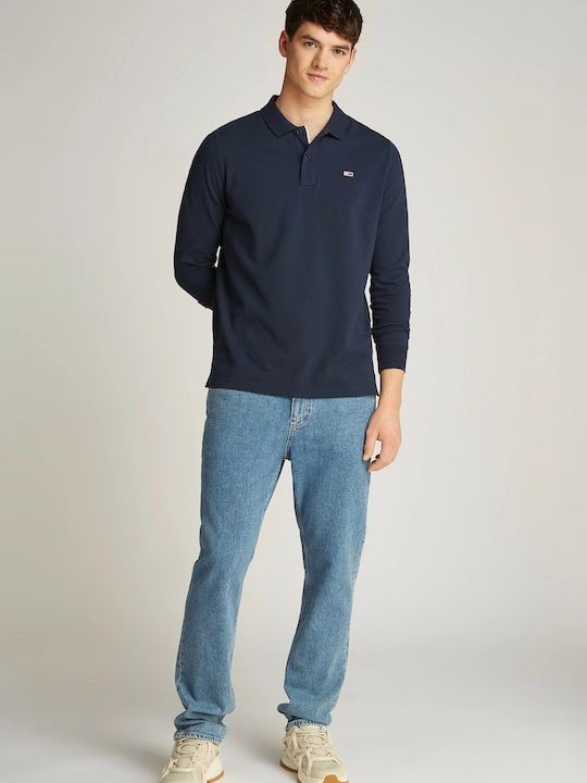 Polo Μπλούζα Μακρυμάνικη Navy Μπλε