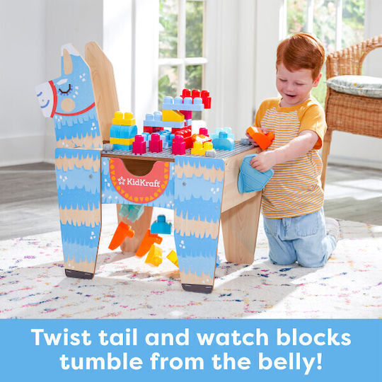 Kidkraft Llama Pinata Table Building Blocks For Ages 3+ 50 Pieces