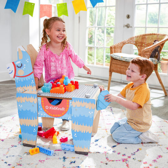 Kidkraft Llama Pinata Table Building Blocks For Ages 3+ 50 Pieces