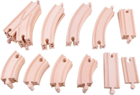 Jokomisiada Set mit Zug aus Holz für 1,5+ Jahre+ Jahre
