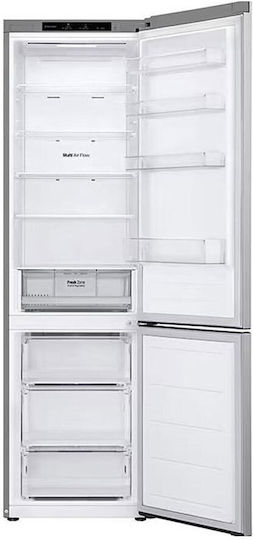 LG Ψυγειοκαταψύκτης 387lt Total NoFrost Υ203xΠ59.5xΒ68.2εκ. Ασημί GBV22L0EPY