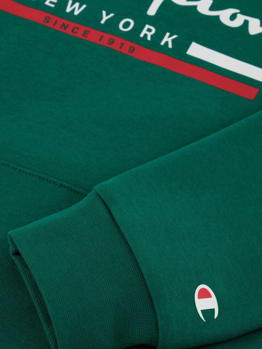 Kids Sweatshirt with Hood and Pockets Green