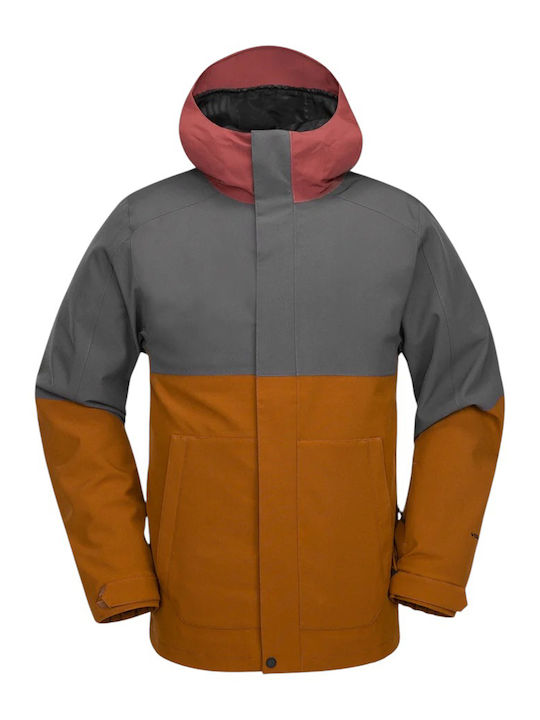 Volcom Brighton G0652516-CRL Masculin Jachetă pentru Schi & Snowboard Maro