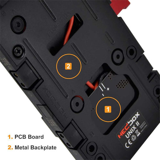 Placă de baterie Hedbox Unix-fw50 V-lock
