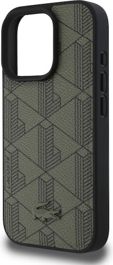 Lacoste Blend Monogram Magsafe Back Cover Πλαστικό Χακί (iPhone 16 Pro)