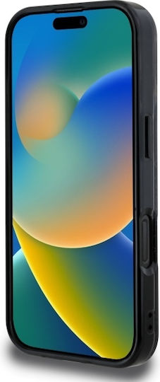 Lacoste Blend Monogram MagSafe Umschlag Rückseite Kunststoff Schwarz (iPhone 16 Plus)