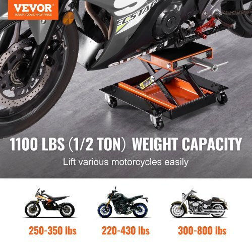 Vevor Motorcycle Lift ATV 500 Kg Manual Crank Mtcsjjcsb1100f505v0