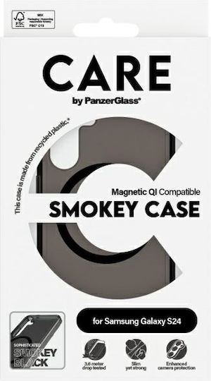 CARE by PanzerGlass Flagship Qi Задна корица Пластмаса Черен (Galaxy S24)