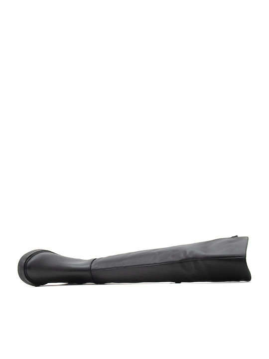 Leder Damenstiefel Schwarz