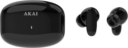 Akai Proffesional BTE-J400ENC In-ear Bluetooth Handsfree Ακουστικά με Θήκη Φόρτισης Μαύρα