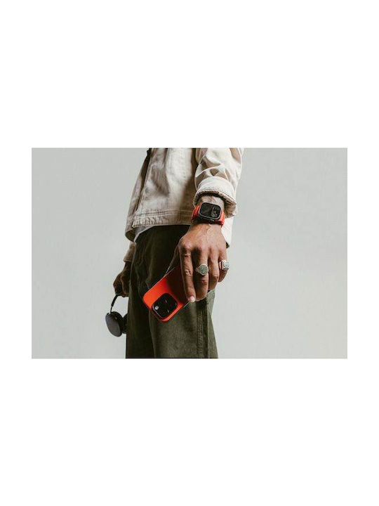 Curea Sport Nomad Rocky Point Fkm din Cauciuc Impermeabilă pentru Apple Watch Seria 4 5 6 Se 8 9 & Ultra 1/2 Apple Seria 10 46mm 42 44 45 46 49mm Magma Portocaliu Negru Nm014865858