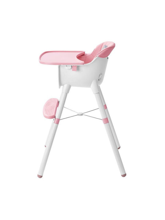 Baby Hochstuhl mit Höhenverstellbar Rosa