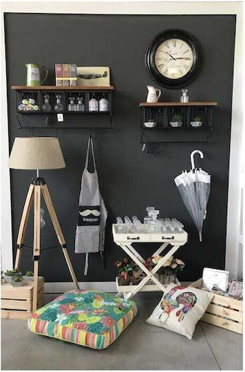 Dream House Wooden Kitchen Hanger 64x21x34cm Black