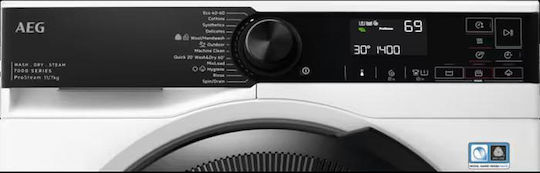 AEG 7000 Prosteam® Πλυντήριο-Στεγνωτήριο Ρούχων 11kg/7kg Ατμού 1400 Στροφές