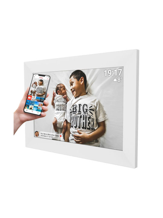 Denver Frameo Pff-1026 Ψηφιακή Κορνίζα 10.1" Ανάλυσης 1280x800 Λευκή 119101040490