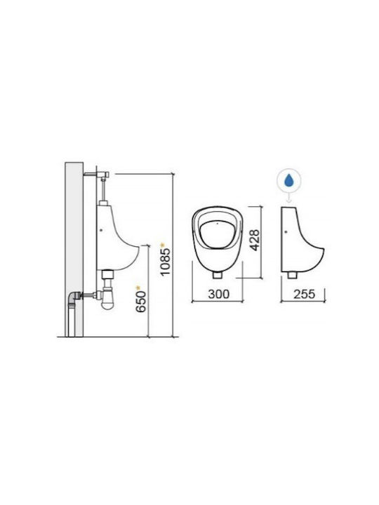 Sanindusa Urinal Alb Sanindusa Urinal Alb