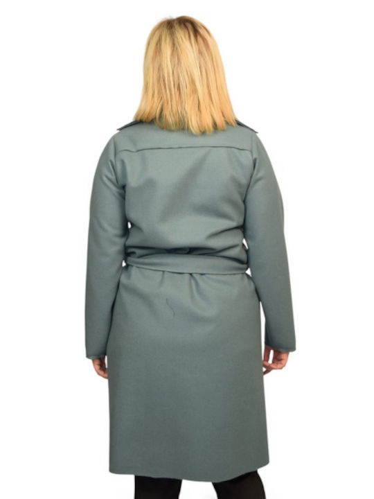 Morena Spain Women's Long Coat petrol