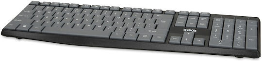iBox Eris Πληκτρολόγιο Αγγλικό US Γκρι