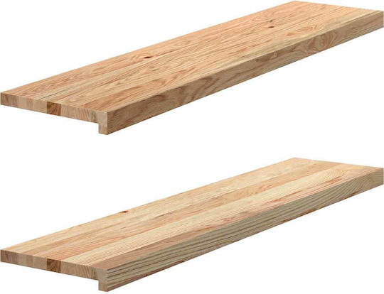 Vidaxl Πατάκια Σκάλας 2 Τεμ 110x25x2 Εκ Ακατέργαστο Μασίφ Ξύλο Δρυός Καφέ Vidaxl Πατάκια Σκάλας 2 Τεμ 110x25x2 Εκ Ακατέργαστο Μασίφ Ξύλο Δρυός Καφέ