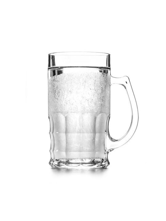 Gadget Master Glas Bier, μπίρας aus Glas 400ml