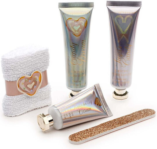 Tri-Coastal Design Sweet Pastels Skin Care Set for Moisturizing & Body Cleaning 5pcs