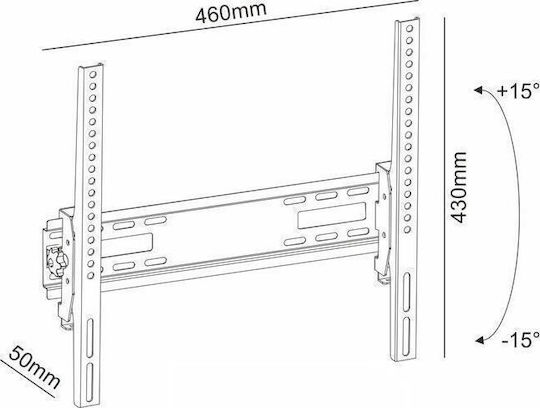 Sonora WonderWall 400 Fixed Βάση Τηλεόρασης Τοίχου έως 55" και 25kg