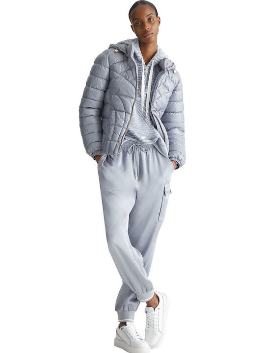 Women's Short Lifestyle Jacket for Winter Moon Stone