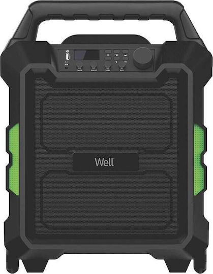 Well Excite PKR-BT-EXCITE-WL Boxă Bluetooth 70W Cu Radio Neagră