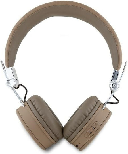 Guess Triangle Logo Fără fir / Cu fir On Ear Căști cu 32 ore de Funcționare Maro