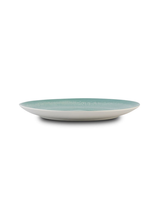 Nava Plate Desert made of Porcelain Light Blue with Diameter 19cm