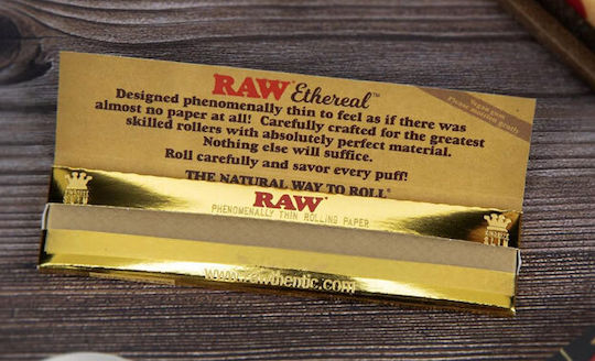 Raw Classic Ethereal Χαρτάκια Στριφτού Τσιγάρου Slim King Size 32 φύλλα 1τμχ