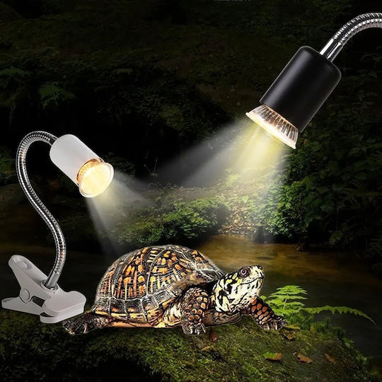 Heat Lamp UVA+UVB 3 Reptiles Turtles Clamp On/Off Switch Lamp UVA UVB 50W