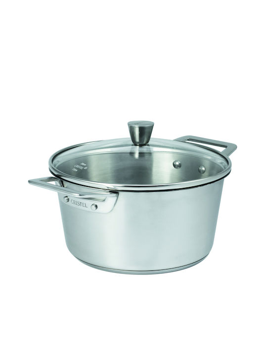 Cristel Βαθιά Ανοξείδωτη Κατσαρόλα 1.8lt / 18cm