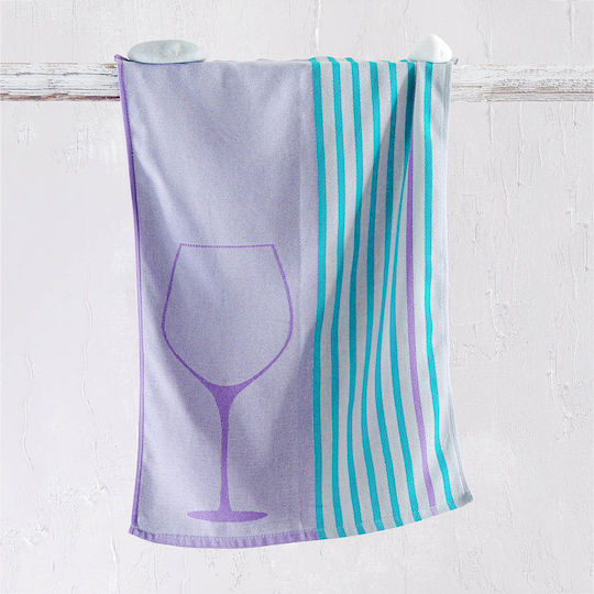 Rythmos Acan Handtuch aus 100% Baumwolle in Blau Farbe 50x70cm Rythmos Acan Handtuch aus 100% Baumwolle in Blau Farbe 50x70cm
