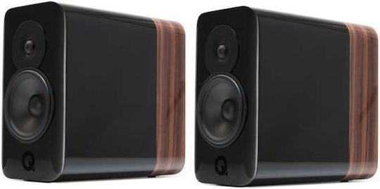 Q-Acoustics Concept 300 Paar Hi-Fi Lautsprecher Buch selbst 2 Anzahl von Fahrern B35.5xT40xH20cm. Gloss Black & Rosewood