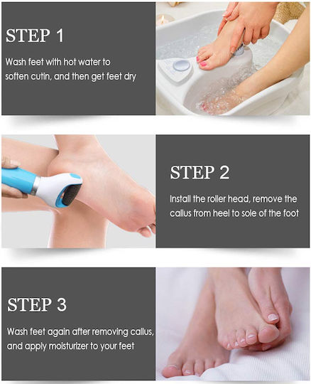 Electric Foot File Callus Remover Dx-20 Blue
