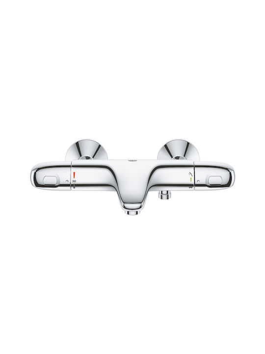 Grohe Grohtherm 1000 Αναμεικτική Μπαταρία Μπανιέρας Ασημί