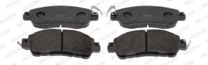 Front Brake Pads Set Mazda 2 1.5 1.5d 1.5h 08.14 Ferodo Height 51.6mm Width 125.6mm Thickness 15.1mm