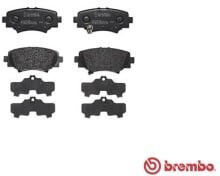Brembo Rear Brake Pads Set Mazda 3 1.5-2.5 07.13 Height 45mm Width 101mm Thickness 14mm Wear Sensor Yes