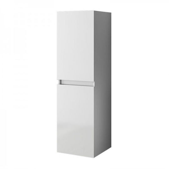 Drop Luxus Wall Hung Cabinet Bathroom Column Cabinet L34xD34xH118cm White