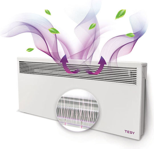 Tesy CN 051 200 EI CLOUD AS W Convector Heater Wall 2000W with Electronic Thermostat and WiFi 83.6x45.9cm Gray