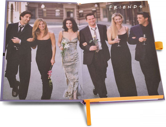 Blue Sky Studios Friends Σημειωματάριο A5 120 Φύλλων Ριγέ Μωβ