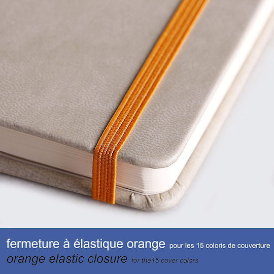 Rhodia Carnet 96 Foi A5 Cu dungi cu Elastic și Suport pentru Stilou Albastru