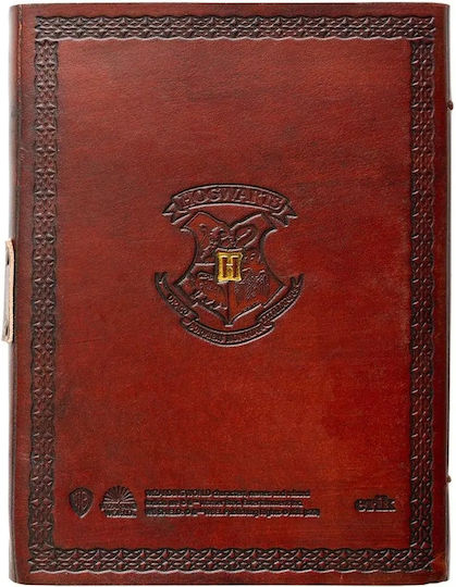 Harry Potter Μπλοκ Σημειώσεων A5 180 Φύλλων με Λευκές Σελίδες Καφέ