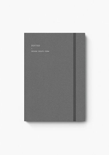 adBook Σημειωματάριο A5 Bullet 96 Φύλλων με Τελείες Γκρι