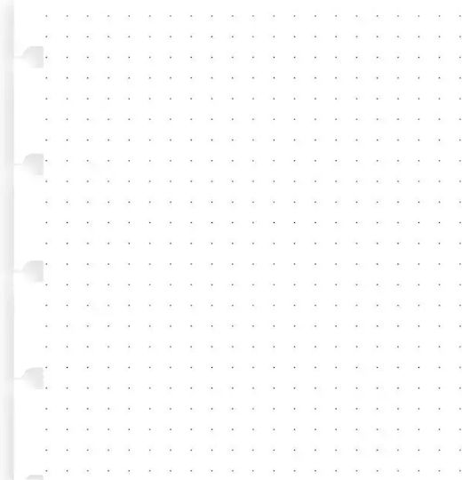 Filofax NOTEBOOK Refill Pads A5 with Dots