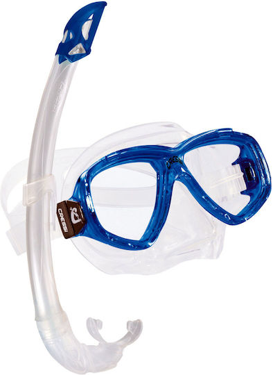 CressiSub Μάσκα Θαλάσσης with Snorkel Pearl in Blue color