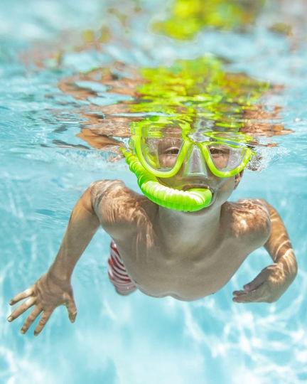 Intex Mască De Scufundare Din Silicon Cu Snorkel Pentru Copii Reef Rider Verde