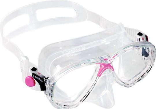 CressiSub Marea Μάσκα Θαλάσσης Clear/Frame Pink